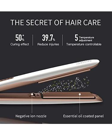 Curling Iron Professional Hair Curling Wand 2 In 1 Hair Straightener Professional Fast Heat Hair Iron Flat Electric Negative Ion Hair Straighting Curling Tools Salon Home BY ZZYY - Buy Online on GoSupps.com