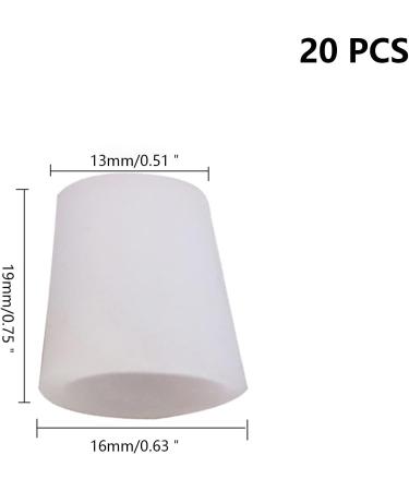 Buy Pinky Toe Sleeves Gel Caps - 10 Pairs | Blister & Corn Protection Reduce Friction - Buy Online on GoSupps.com