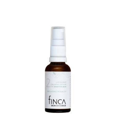 Finca Skin Organics Calming Serum 2 | Treatment for Subtype 2 Acne Rosacea and Sensitive Skin | Plant-based Anti Redness Serum with Sulphur and Organic Tea Tree Oil | No Parabens or Antibiotics | 30ml
