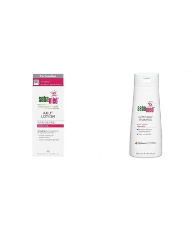 Sebamed urea acute 10% lotion perfume-free & every-day shampoo 200ml shampoo for women and men 400 ml (1 Pack) bundle with every-day shampoo 200ml