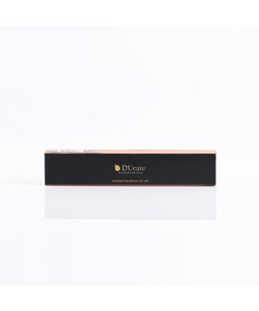 Ducare Professional 2Pcs Foundation & Concealer Brush Set - Flat Top Kabuki Brushes for Face Makeup - Synthetic Blending Tools in Black - Buy Online on GoSupps.com