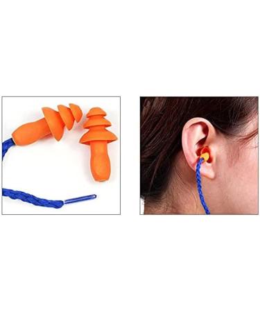 Soft Reusable Silicone Earplugs - 5 Pack Ear Protection with Cord | Comfortable Noise Blocking for Sleep & Travel - Buy Online on GoSupps.com