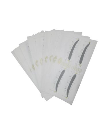 FOMIYES 12pcs 48 Eyebrow Styling Tool Eyebrow Card Eyebrow Stencils Sticker Eyebrow Trimming Eyebrow Pencil
