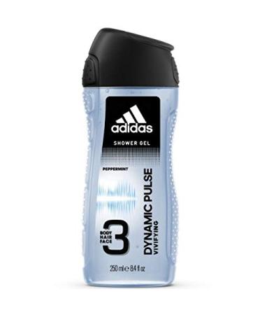 adidas adidas Men's Dynamic Pulse 3-in-1 Shower Gel Pack (Body Hair Face) 250ml