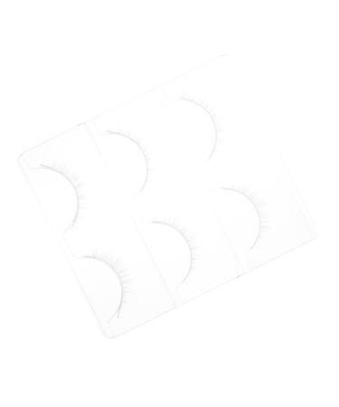 3 Pairs false lashes fake eyelashes false lash extensions cosmetic lashes cluster lashes false eyelashes fake lashes cosplay lashes lash clusters white chemical fiber curly extend