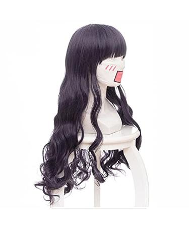 Wig for Card Captor Sakura Daidouji Tomoyo - 70cm Long Purple Curly Wavy Cosplay Wig for Women | Anime Costume Party - Buy Online on GoSupps.com