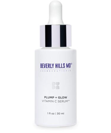 Plump + Glow Vitamin C Serum for Aging Skin- Plumping Anti Wrinkle Lines Formula - Smooth Firm Brighten Skin w/Kakadu Plum Niacinamide Pomegranate Oil Red Algae Extracts
