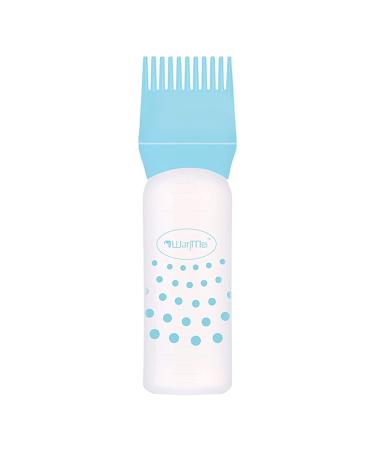 Peng Fang Root Comb Applicator Bottles Hair Color Oiling Bottles Squeeze Hair Bottles with Graduated Scale Empty Bottle Styling Tool Dyeing Shampoo Bottle (Color : Blue)