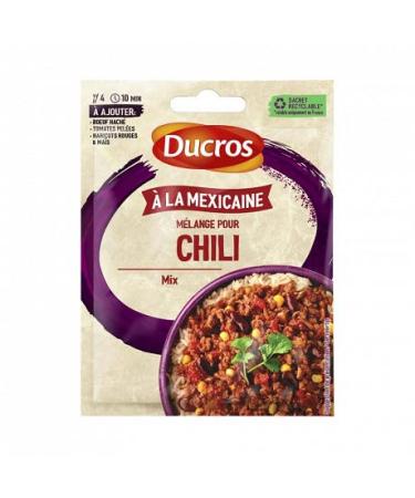 DUCROS - Sachet M lange Pour Chili Mexicain 20G - Lot De 4