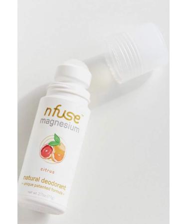 nfuse Natural Magnesium Roll-On Deodorant - Energizing Citrus & Essential Oils for All-Day Freshness - Buy Online on GoSupps.com
