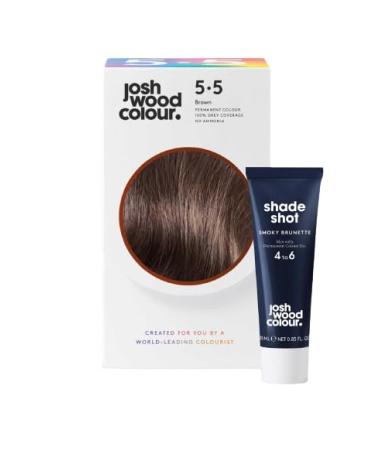 Permanent Colour 5.5 and Smoky Shade Shot - Striking Permanent Colour with Shine Complex 100% Grey Coverage Ammonia Free Kind to Hair Ingredients 5.5 Shadeshot