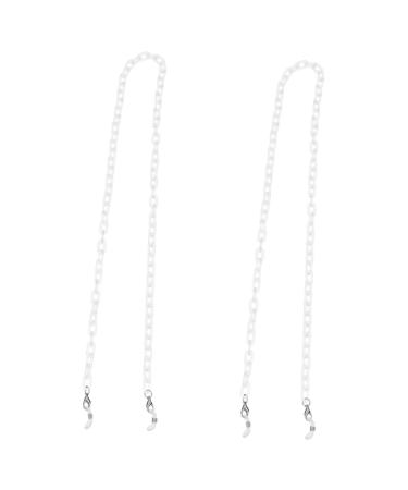 Minkissy 2 STK masking glass chain anti-lost mask strap apron clip linyard reconception leash tape necklace mask tapes multifunction mask glasses tape the chain