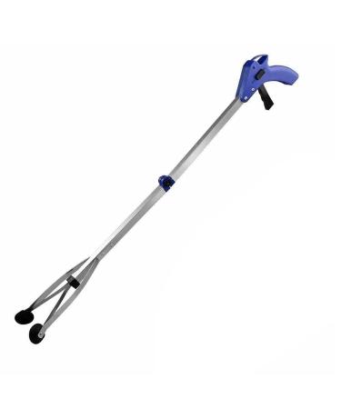 Household Garbage Picker Folding Trash Grabber Garden Leaves Pet Waste Pick Up Plier Dung Sanitary Clips Cliptool Cleaning Pet Blue