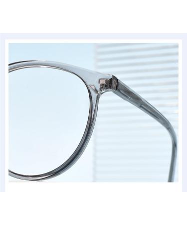 Fuqinqingoz Anti-Blue Light Retro Reading Glasses - Round Glare-Free Computer Readers (+250 Gray) - HD Flat Light Mirror for Presbyopia - Buy Online on GoSupps.com