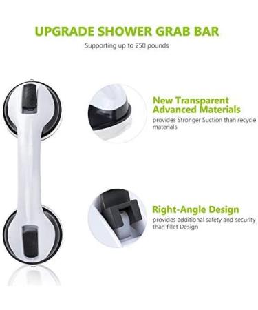 OasisSpace 12 Grab Bars 2 Pack - Shower Handles for Seniors  Elderly  Injury  Handicap - Safety Suction Cups Assist Bath Handle for Bathroom  Non Skid - Buy Online on GoSupps.com