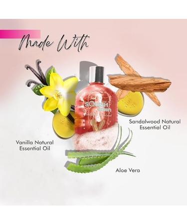 Vanilla & Sandalwood Body Wash with Aloe Vera | 250ml Aromatherapy Shower Gel for Men & Women | Natural Essential Oils & Deep Cleansing - Buy Online on GoSupps.com