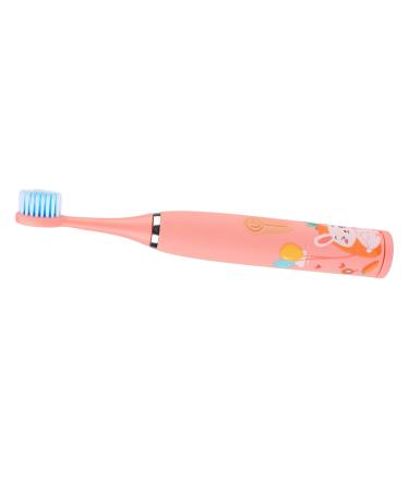 Electric toothbrush for adults and children 4-speed whitening toothbrush with 8 brush heads rechargeable USB rapid toothbrush waterproof (pink)