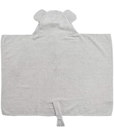 All Kids United 100% Cotton Baby Hooded Towel | Eco-Tex Certified | Soft Gray Bath Towel for Infants & Children (76x76 cm) - Buy Online on GoSupps.com