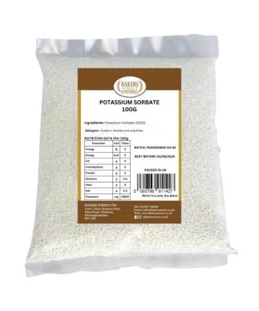 Potassium Sorbate (Mould Inhibitor) 100g | Premium Quality | Special Ingredients | Non-GMO