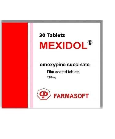 Farmasoft Mexidol 30 Tablets 125mg Emoxypine