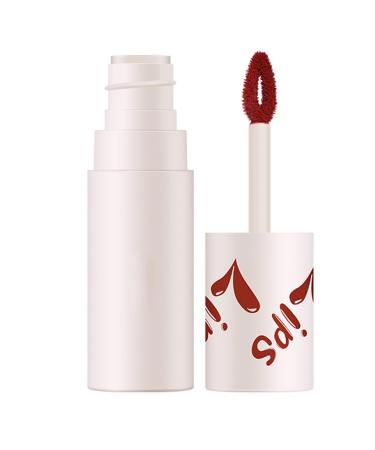 drburpily Matte Lipstick Long Lasting Smudge Resistant Blusher Lip Mud Makeup for Dual Use Type 8