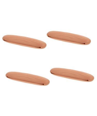 Balacoo 4pcs Cosmetic brush bag travel makeup brush holder silicone makeup brush holder makeup holder travel makeup bags makeup tool holder Miss lipstick storage rack 20.3X3CMx4pcs Coffeex4pcs