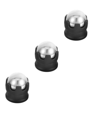 Besportble 3st Cold Rolling Ball Metal Mass Massage Ball Hand massage ball Cryosphere roller Face tools Body massager Role Hot and Cold Plastic