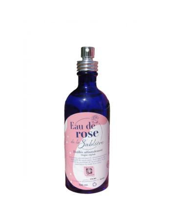 TERRE DE ROSE - Rose water 100 ml with pump - French handmade products - made in France - natural cosmetics - 100% vegetable origin - softness and natural
