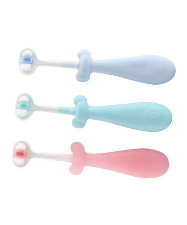 Healeved 3 STK Children's toothbrush children toothbrush toothbrush sweet toothbrush -toothbrush toddler toothbrush decorative toothbrush toddler brush with soft bristle manual pp