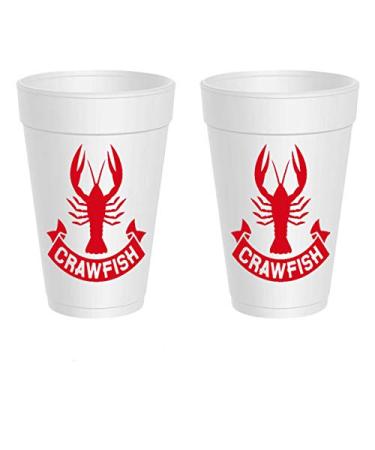 Crawfish Styrofoam Cups - Crawfish Banner