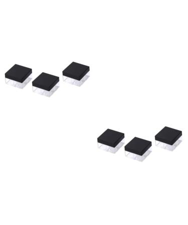 Balacoo 6 pcs Travelling Portable Case Makeup Without Bottle Four Grids Powder Puff Subage Square Loose Size 2x2pcs As Shownx2pcs