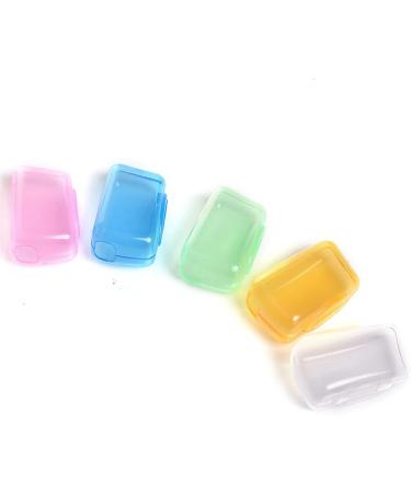 UKD Pulabo 5Pcs Travel Toothbrush Head Covers - Compact & Reusable Plastic Cases in Random Colors for Easy Travel - Buy Online on GoSupps.com