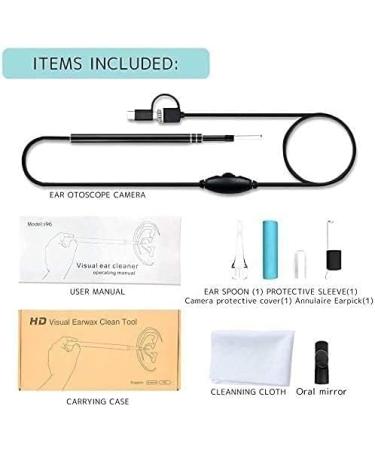 QIYUDS Ear Wax Removal Endoscope 5.5mm HD 720P Camera with 6 LED for Adults, Kids, Pets - Buy Online on GoSupps.com