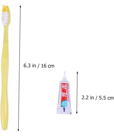 20 Pcs Toothbrush Travel Set - Built-in Toiletries (2 Packs) | Perfect for International Travel - Buy Online on GoSupps.com