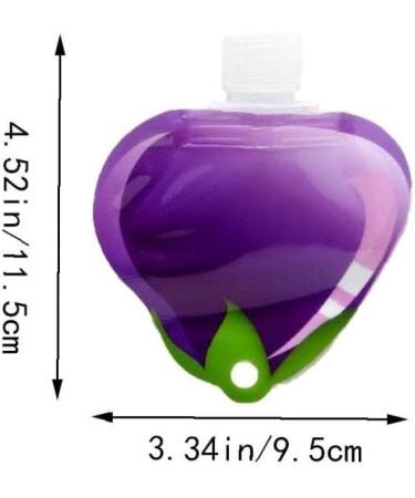 Onsinic Travel Mini Refillable Bottle - Silicone Makeup Container 4.52x3.34in - Portable Bath & Shower Travel Essentials - Buy Online on GoSupps.com