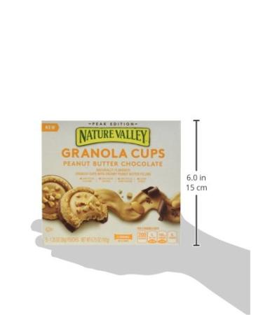 Nature Valley Granola Cups Peanut Butter Chocolate 6.75 oz - 5 Count Box - Buy Online on GoSupps.com