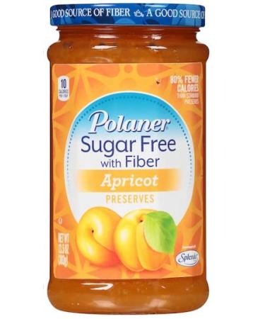 Polaner Sugar Free Orange Marmalade & Apricot Preserves with Fiber 13.5oz (Pack of 2) + Make Your Day Spreader - Buy Online on GoSupps.com