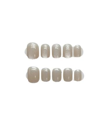 10Pcs Cat Eye Handmade Press On Nails with Gradient Design False Nails Full Cover Ballerina Wearable Artificial Nail Tips (Color : 11 Size : S)