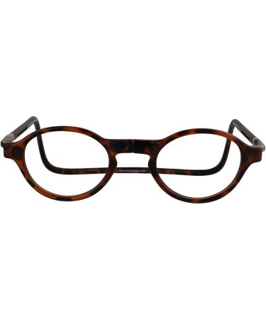 Clic Magnetic Reading Glasses for Men & Women | Classic 2.5x Computer Readers | Matte Tortoise S-M Size - Buy Online on GoSupps.com