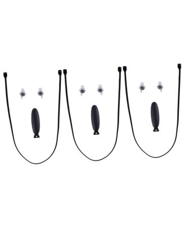 3 Sets Filter Earplugs Noise Cancelling Ear Plugs Noise Cancelling Sleep Headphones Sound Blocking Earplugs Airplane Ear Plugs Corded Headphones to Sleep Tail Travel