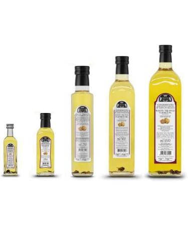 Valnerina Tartufi White Truffle Oil | Truffle Flavoured Olive Oil Condiment for Gourmet Cooking & Seasoning | Bottle 250 ml. - Buy Online on GoSupps.com