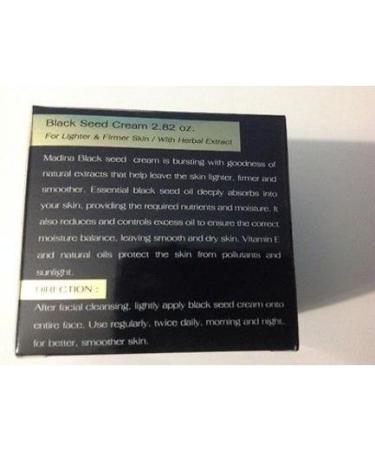 Madina Black Seed Facial Cream 2.82 oz - Lighter, Firmer Skin with Black Seed Oil & Herbal Extracts - Buy Online on GoSupps.com