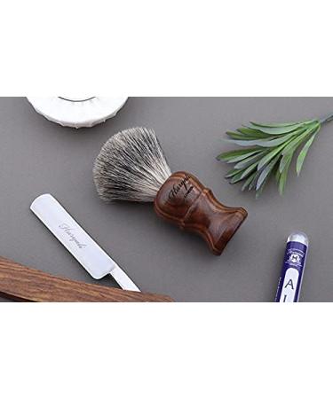 Haryali London 100% Pure Badger Hair Shaving Brush - Rose Wood Handle - Buy Online on GoSupps.com