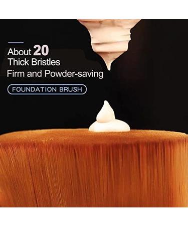 Tenmon Petal-Shaped Foundation Makeup Brush for Liquid, Cream, Powder Cosmetics - Pink - Buy Online on GoSupps.com