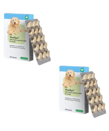 cp-pharma VivoSyn - Pack of 2 x 30 capsules - Food supplement for dogs - To stabilize physiological digestion - Highly concentrated synbiotic