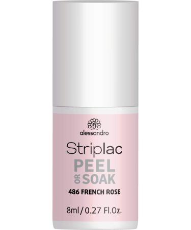 Alessandro Striplac Peel or Soak French Ros LED Nail Polish & Top Coat - 8ml | Glossy Finish Long-Lasting Color - Buy Online on GoSupps.com