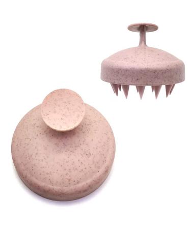 Scalp massager silicone-head-head-head massage brush body brush hair washing comb bathroom spa shower brush shampoo brush (color: GN) 1 piece of PK