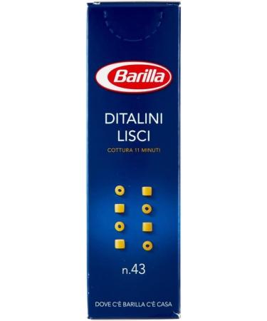 Italian Gourmet E.R. Pack of 5 Barilla Ditalini Lisci pasta no. 43 500g + Italian gourmet polpa 400g - Buy Online on GoSupps.com