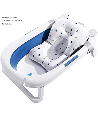 TINAYAUE Baby Bath Support - Infant Floating Bathtub Cushion | Soft Bath Pillow & Non-Slip Bath Seat Stand | Portable Newborn Shower Mat for 0-12 Months | L 45CM x W 32CM - Buy Online on GoSupps.com