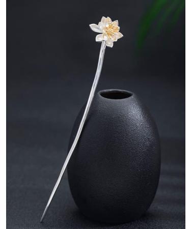 HangErFeng Silver Hairpin Hanfu Accessories Hairstick Lotus 591 - Buy Online on GoSupps.com